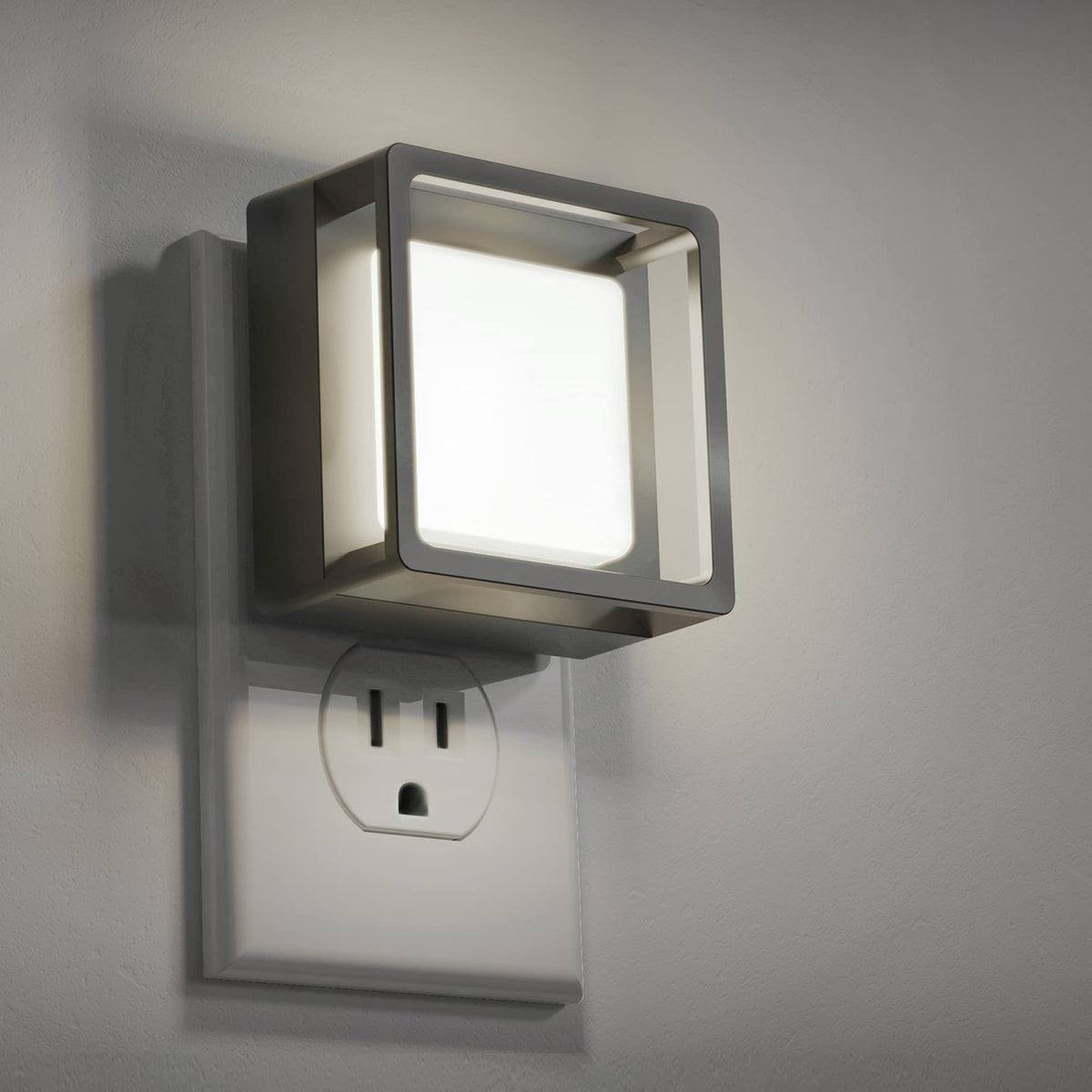 DORESshop Night Light 2-Pack plugged into a wall outlet for safe nighttime navigation