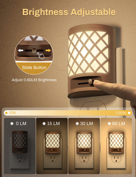 DORESshop night light with adjustable brightness from 0 to 60 lumens.