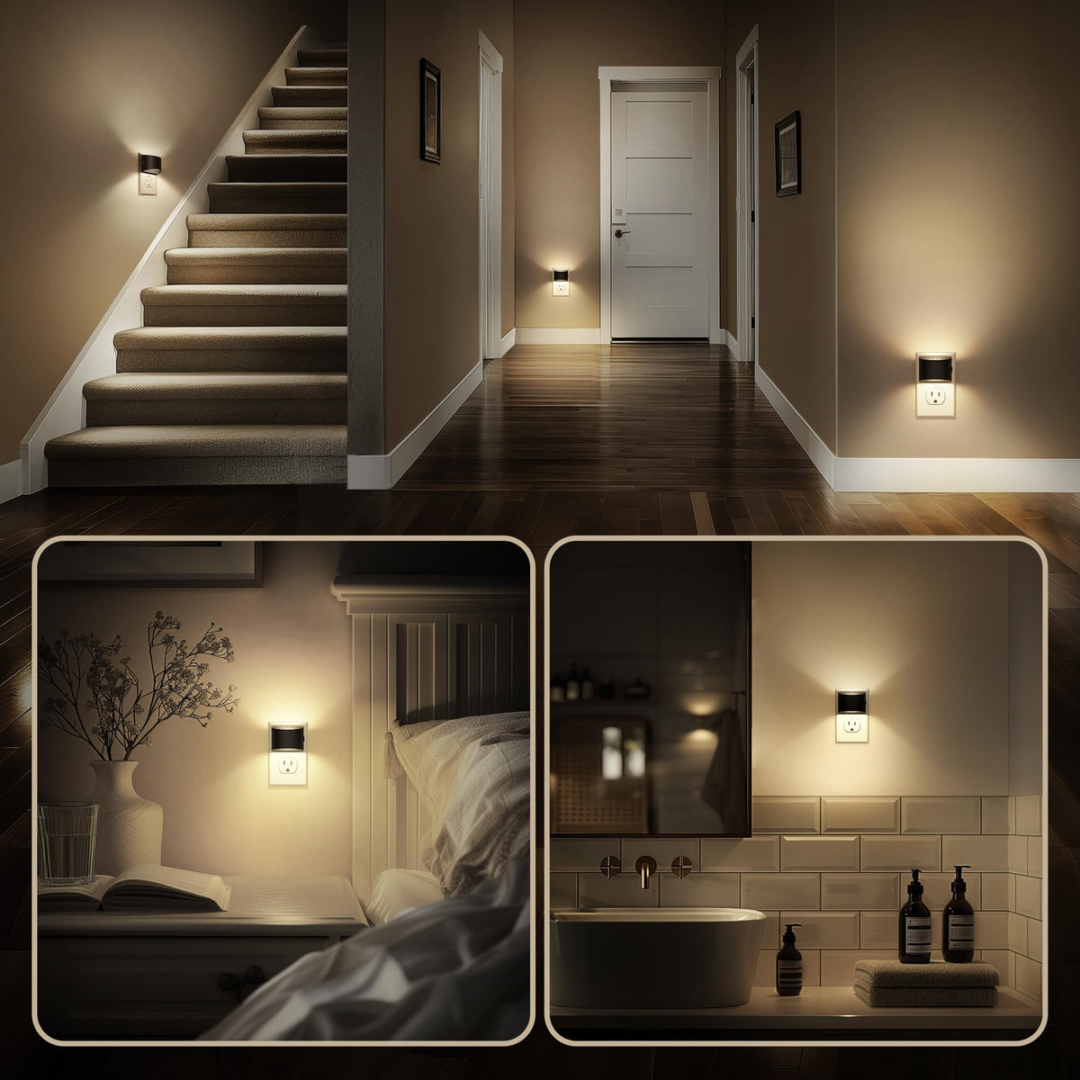 DORESshop night light in bathroom and bedroom for gentle nighttime visibility