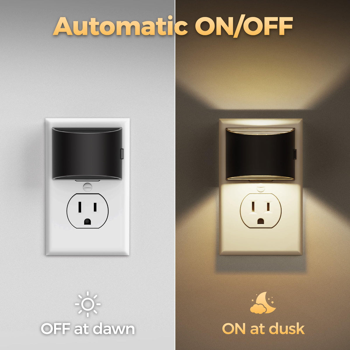 DORESshop night light showing three brightness levels for customizable glow