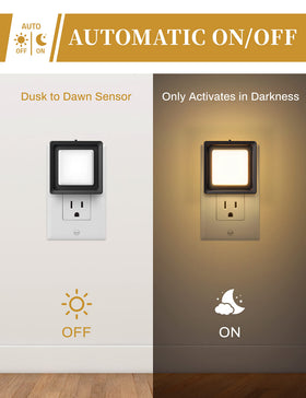 DORESshop dimmable plug-in night light with adjustable brightness.
