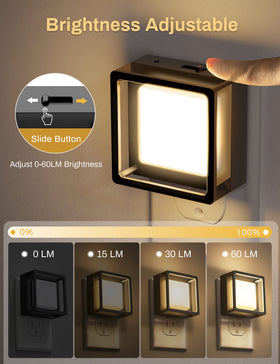 DORESshop night light dusk-to-dawn sensor illuminates stairways automatically.