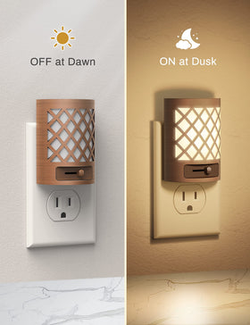 DORESshop dusk-to-dawn sensor night light automatically activates after sunset.