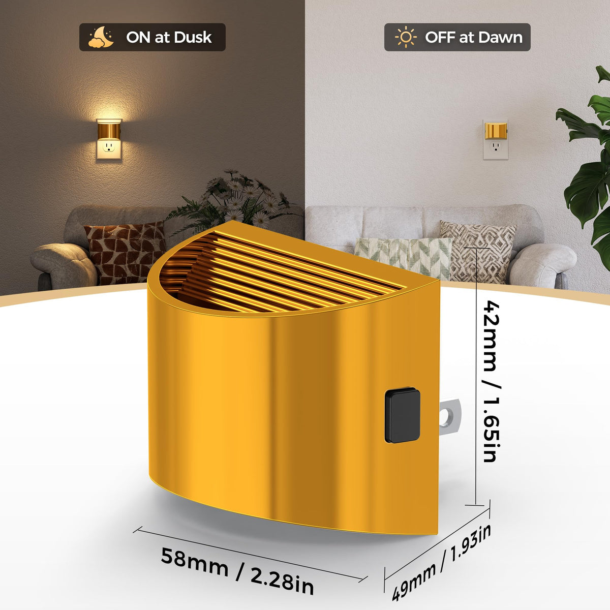 DORESshop energy-efficient 1W night light delivers subtle illumination for routines.