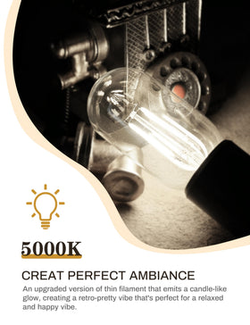 DORESshop non-dimmable Edison bulb ideal for kitchens and workspaces.