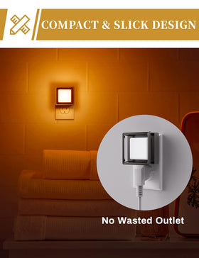 DORESshop Orange Night Light adds safe ambience for Halloween and party decor.