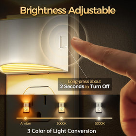 DORESshop plug-in night light with three brightness levels for flexible mood lighting