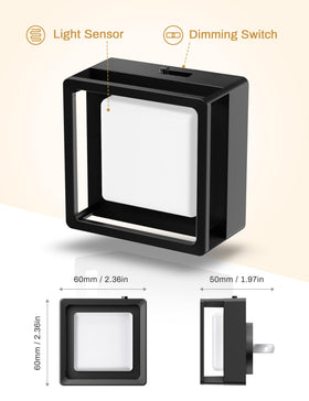 DORESshop wall-plug night light showcases decorative hollow-carved design.