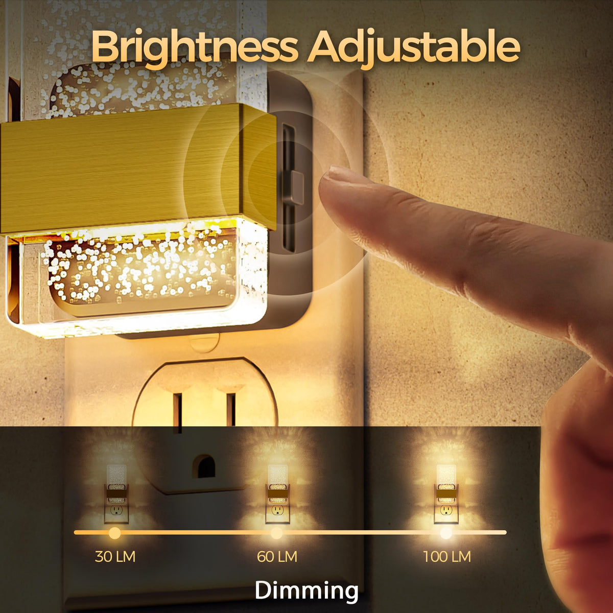 DORESshop wall sconce style night light brightens hallways with 3000K warmth.
