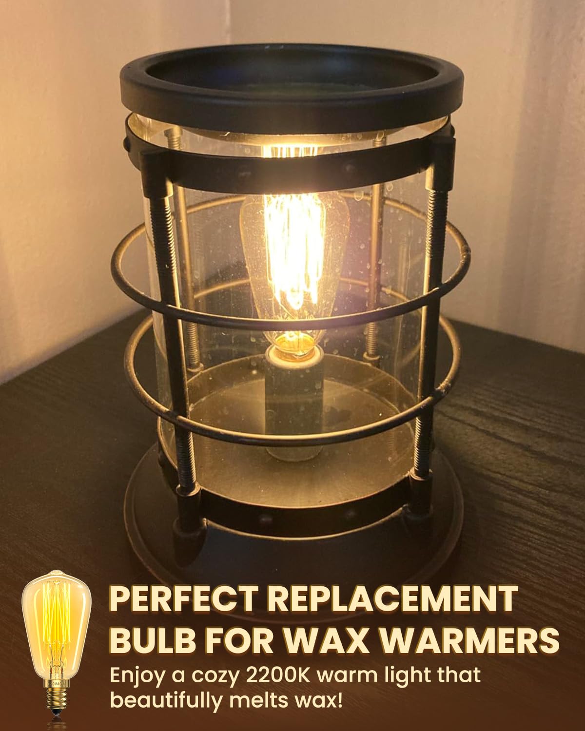 DoRight dimmable wax warmer bulb with flicker-free performance