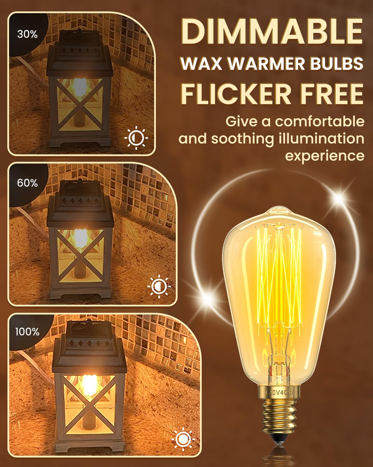 DoRight bulb fits scentsy-compatible wax warmers for steady performance