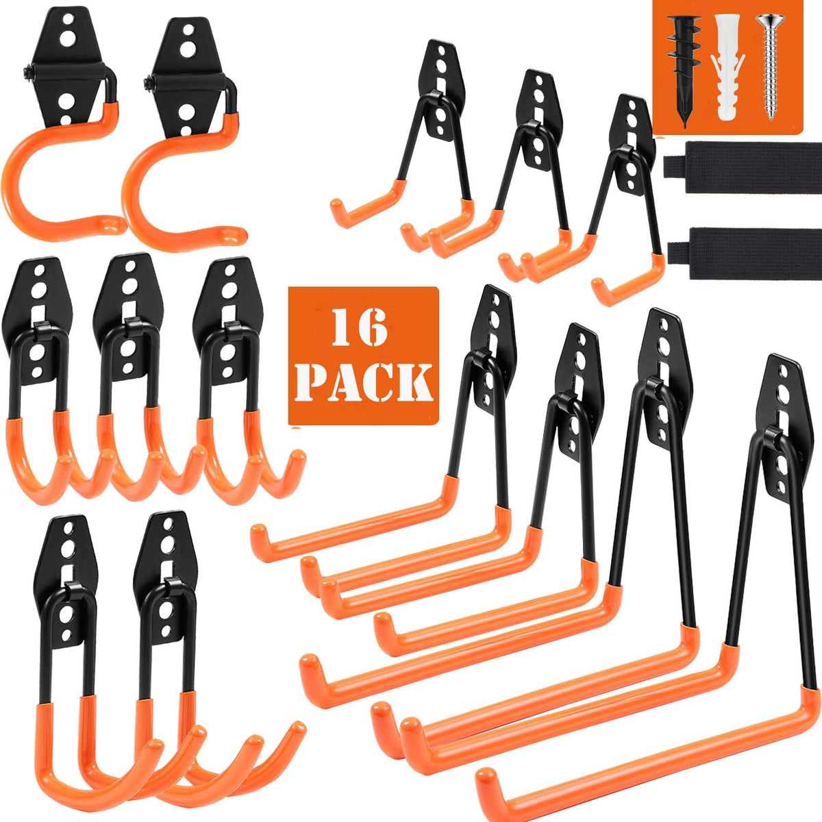 Dorisy large square garage hook securing heavy items for organized storage