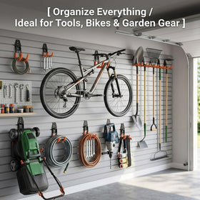 Dorisy medium J-hook stabilizing bulky gear on the wall