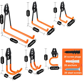 Dorisy rust-resistant finish protecting hooks from wear