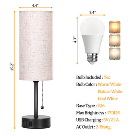 Dott Arts lamp with 3 color modes for warm, soft, daylight ambiance.