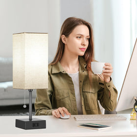 Dott Arts easy to assemble table lamp for quick setup.