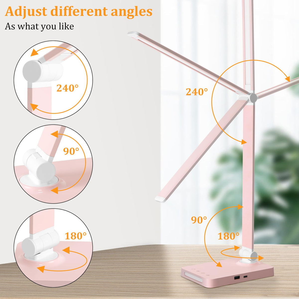 Dott Arts compact desk lamp ideal for small desks and travel.
