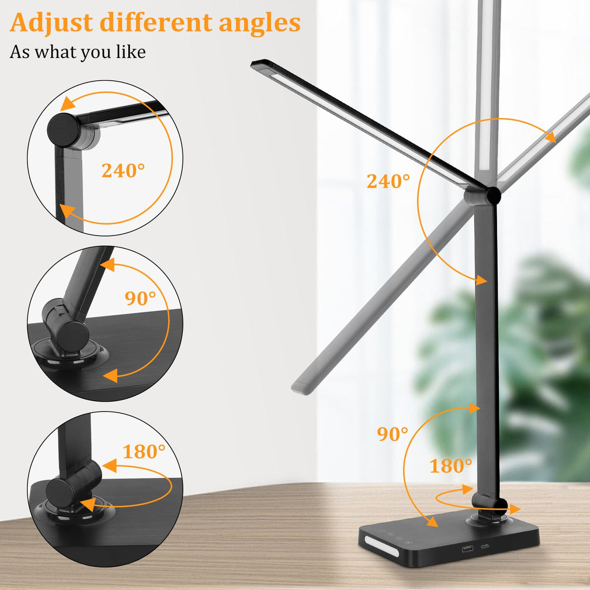 Dott Arts lamp features eye-friendly, non-flickering lighting for long use.