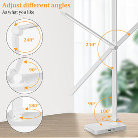 Dott Arts LED Desk Lamp night light provides soft warm glow.