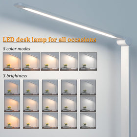 Dott Arts LED Desk Lamp touch control dimming for quick lighting adjustments.