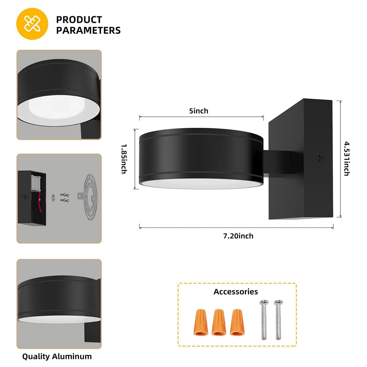 Double Century easy-install wall lamp simplifies mounting and wiring for a quick outdoor makeover.