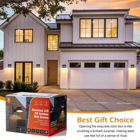 Double Century square matte black outdoor light complements contemporary homes and porch decor.