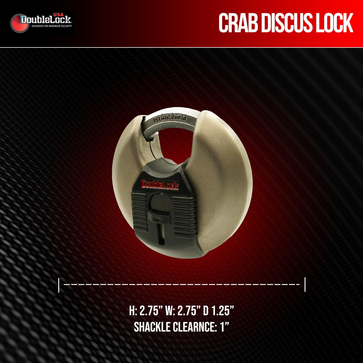 DoubleLock Crab 2.0 mounted on trailer showing versatile security for trailers and gates