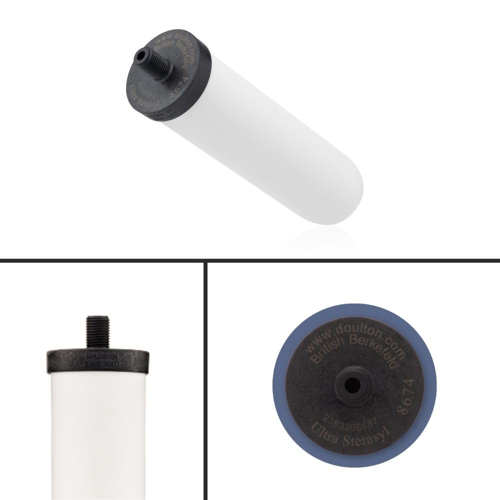 DOULTON 7-inch candle shows long lifespan for economical filtration.