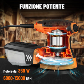 DOVAMAN ROS01A six-speed control for tailored sanding tasks