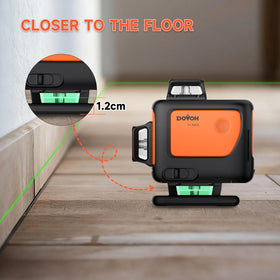 DOVOH 4D laser level shows horizontal and vertical lines for accurate framing