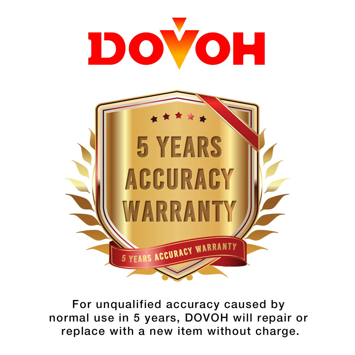 DOVOH dual rechargeable batteries extend on-site working time.