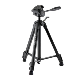 DOVOH heavy-duty tripod stabilizes laser level for precise setup.