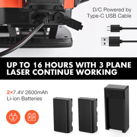 DOVOH magnetic bracket secures the laser on metal surfaces for hands-free use.