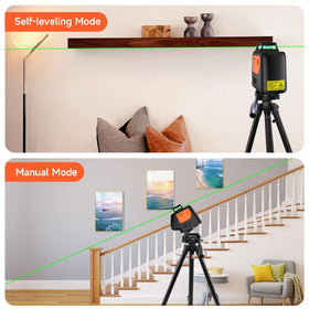 DOVOH vertical 120-degree line supports precise wall installations.