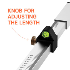DOVOH DP2400 rod in field leveling tasks for cabinetry.