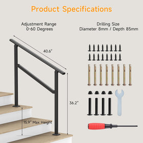 Dovov weatherproof finish resists rust and fading on exposed stairs
