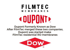 Dow FilmTec TW30-1812-50HR membrane with chlorine tolerance under 0.1 ppm.