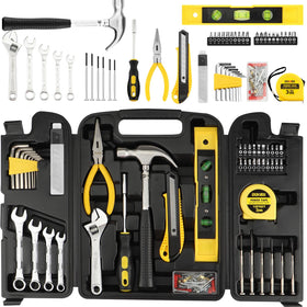 DOWELL 90-piece tool set case open showing organized compartments for quick access.