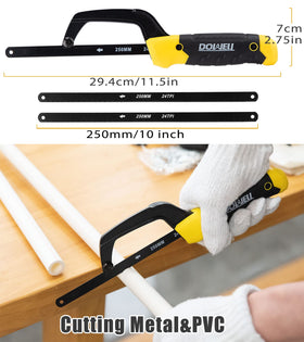DOWELL 12in frame in 45-degree position for flush cuts