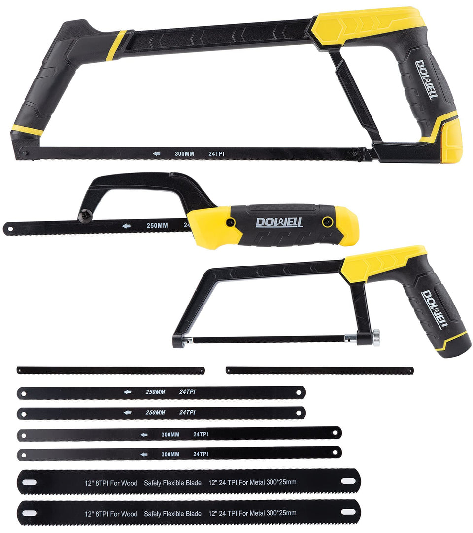 DOWELL 12in hacksaw frame delivers precise wood cuts with a sturdy design