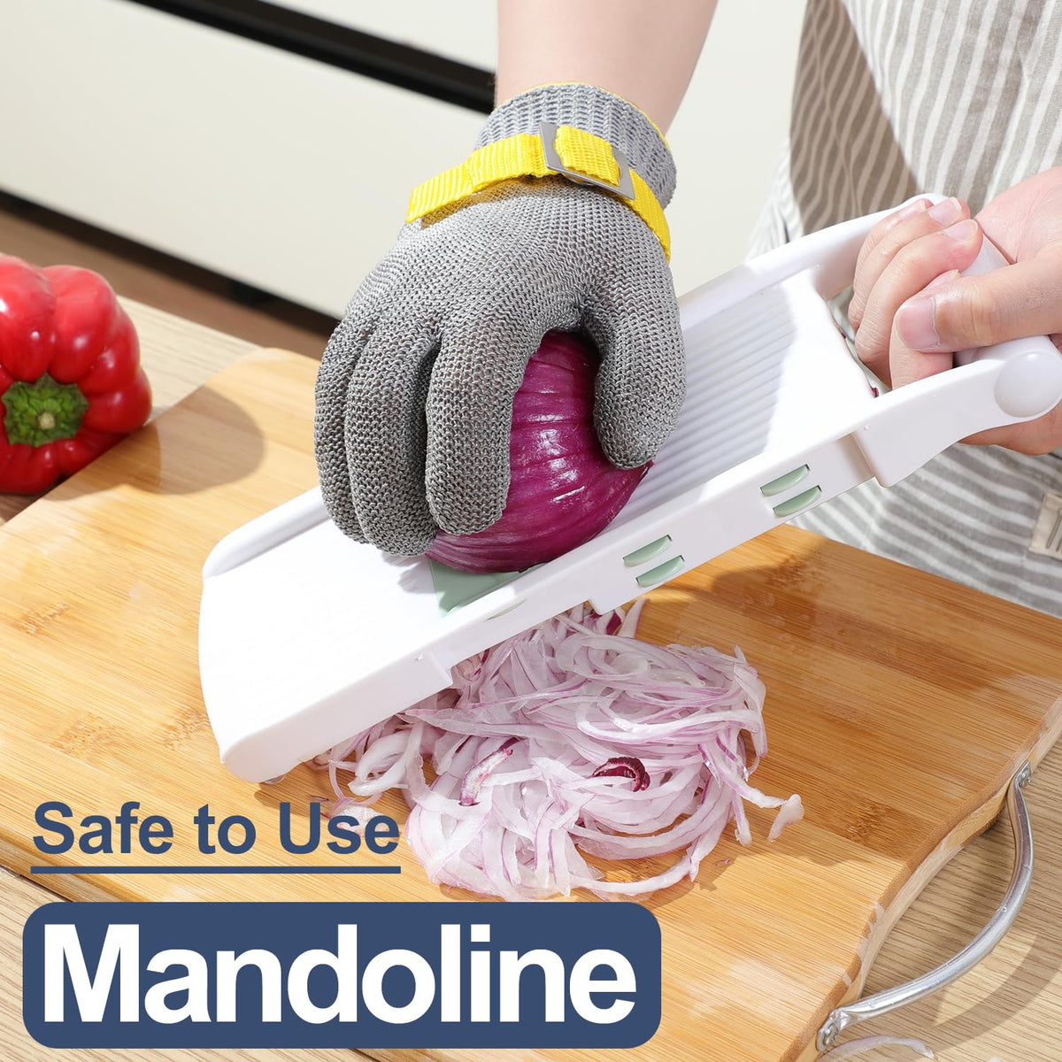 Dowellife ANSI A9 glove machine washable design highlighted during cleanup