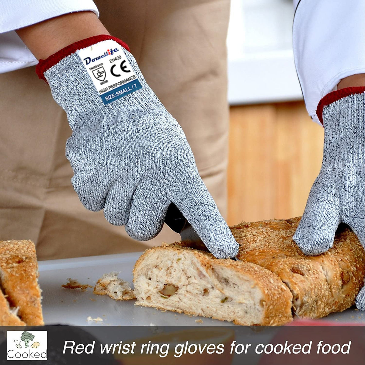 Dowellife cut resistant gloves for wood carving protect hands during shaping