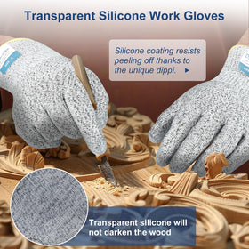Dowellife Level 5 gloves stay flexible for delicate slicing and quick grabs.