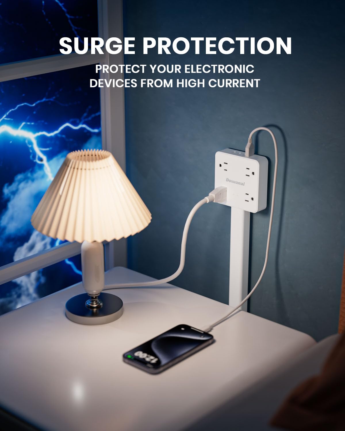 Doxuanai extender designed for behind sofa use for clean setup.