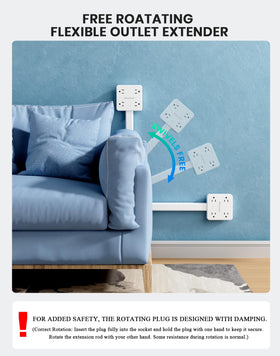Doxuanai four AC outlets allow multiple devices to plug in safely.