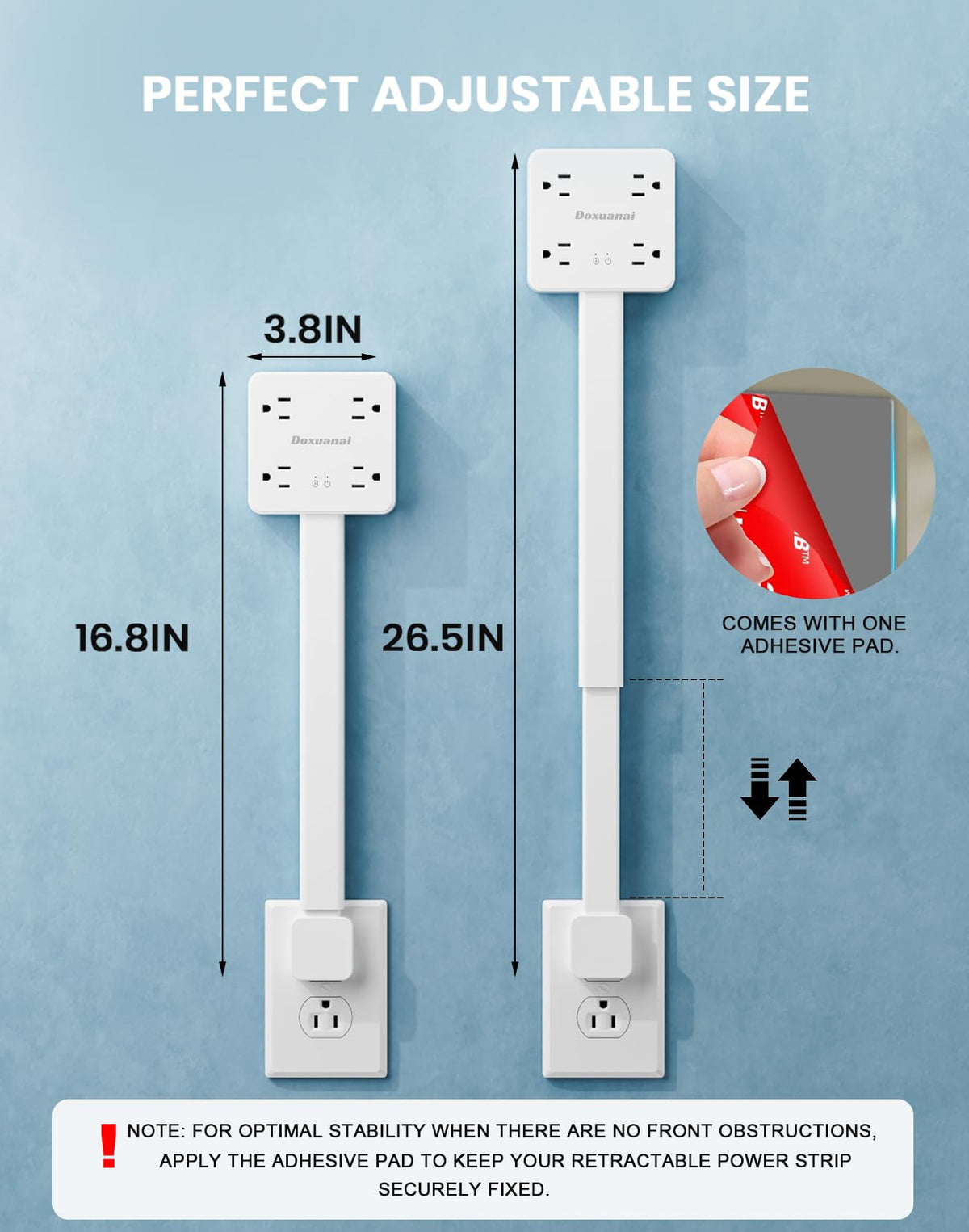 Doxuanai charging ports USB-A and USB-C for simultaneous device charging.