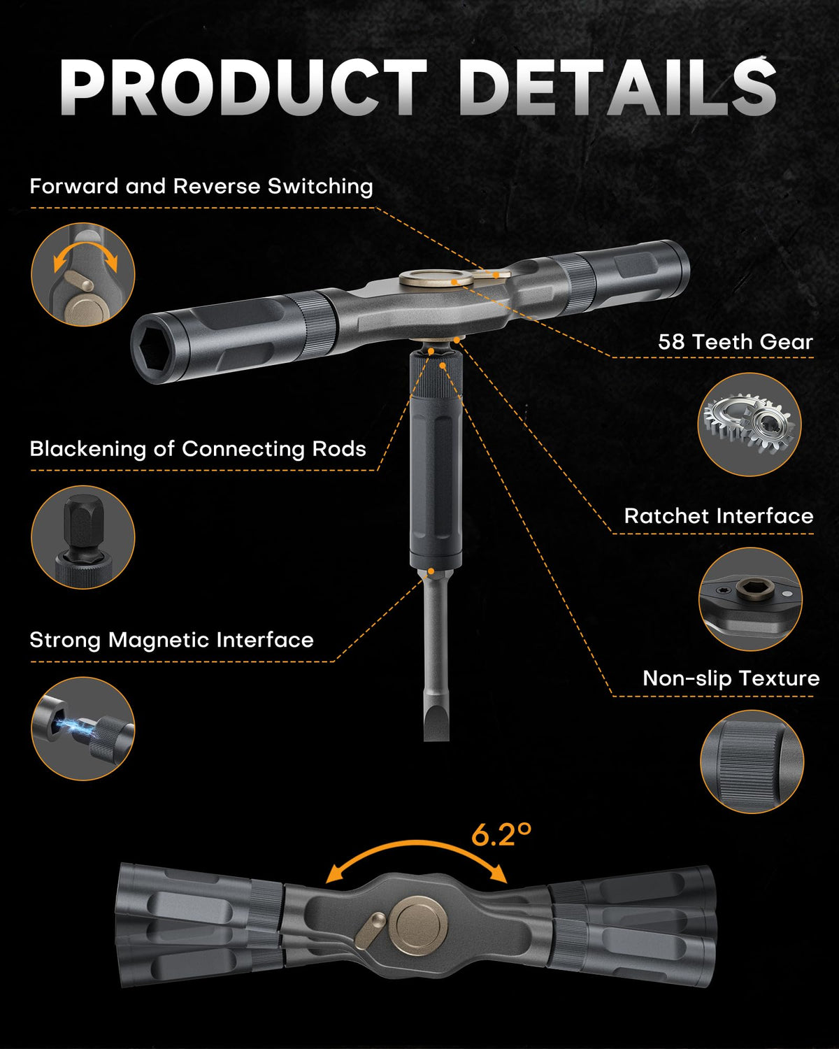 DOZAWA ergonomic aluminum handle offers comfortable grip during extended use.