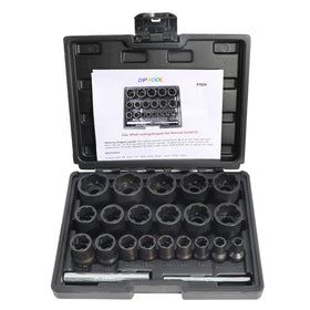 DPTOOL 22-piece bolt-nut extractor set case showing organized storage and portability