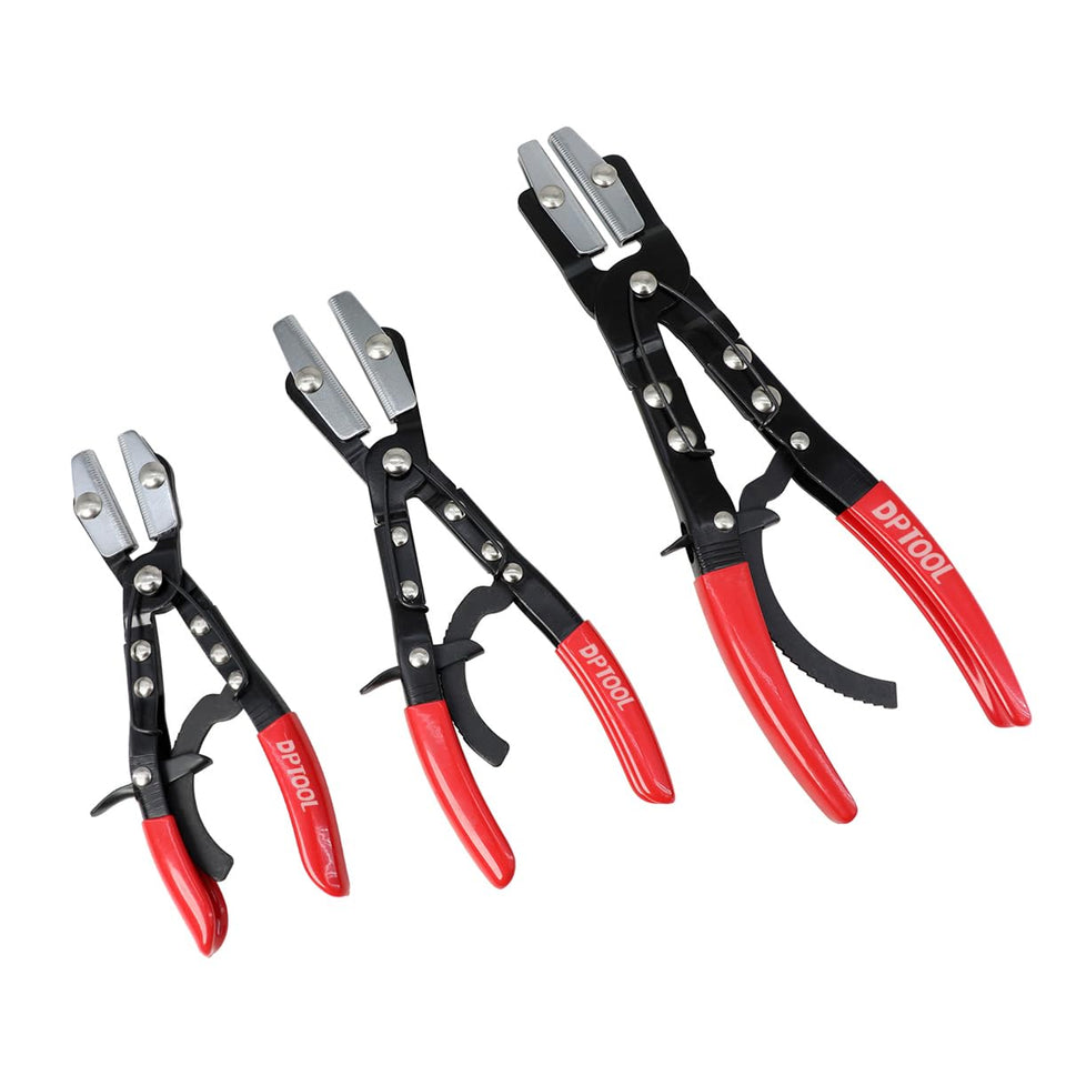 DPTOOL 8-inch hose pinch-off plier clamps small hoses securely in tight spaces