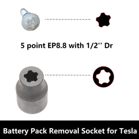 DPTOOL EP18-EP32 sockets in 1/2-in drive for heavy-duty fasteners